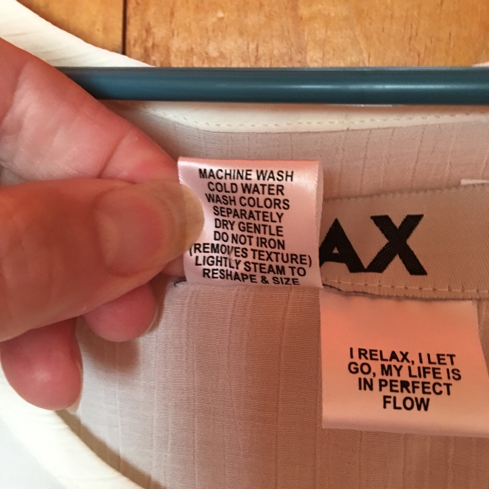 FLAX Linen, white, sheer, short-sleeved tunic top - Picture 5 of 9